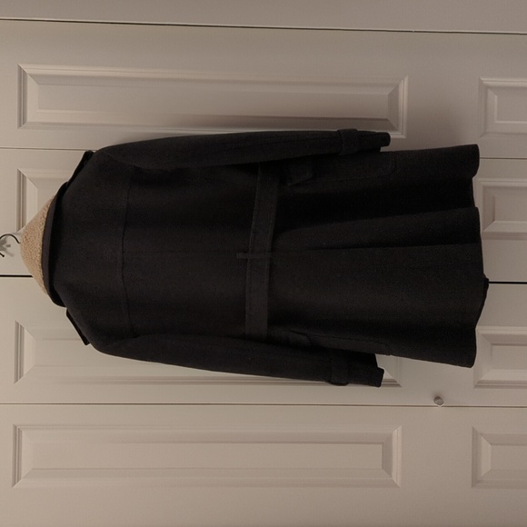 Zara Man Wool Blend Coat, Dark Grey, Size L - Picture 2 of 8